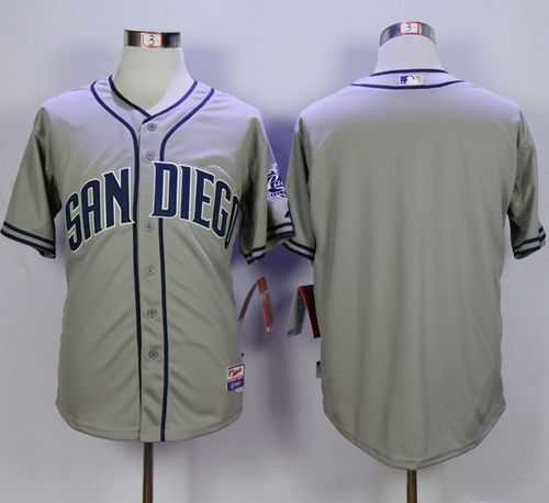 San Diego Padres Customized Men's Gray New Cool Base Stitched MLB Jersey,We sell and wholesale San Diego Padres Customized Men's Gray New Cool Base Stitched MLB Jersey on line form chian!